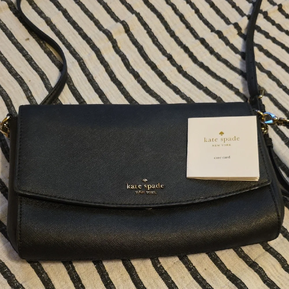 Kate Spade Black Crossbody Bag with Silver Hardware - Picture 5 of 8